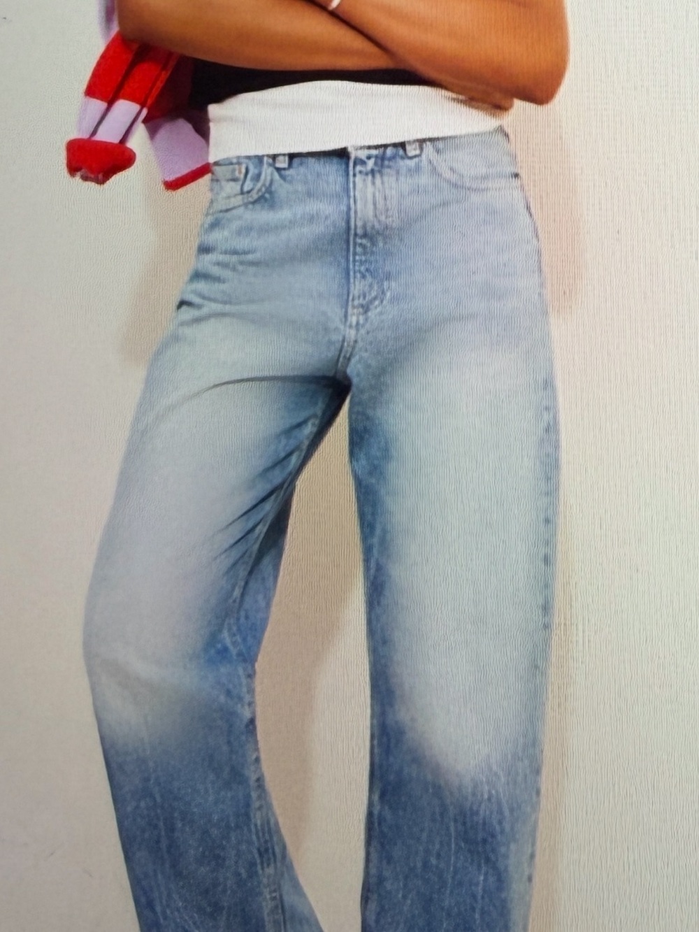 DL1961 Light Blue Wide Leg Jeans